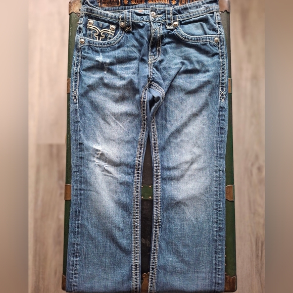 Rock Revival Other - Rock Revival Bobber Relaxed Straight Jeans  Size 32 Mens
